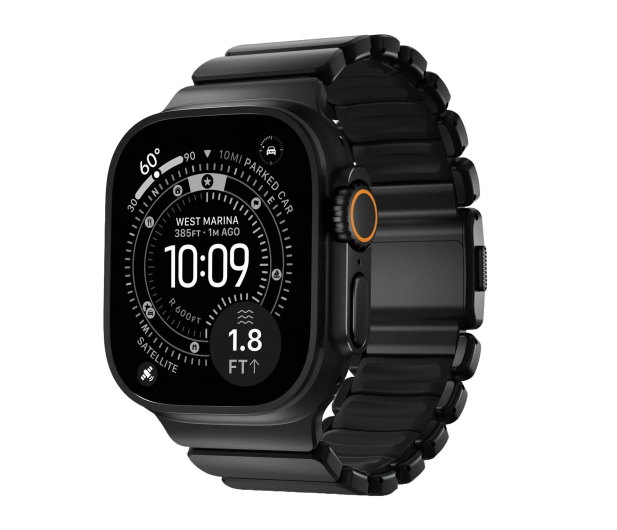 Nomad Stratos Band FKM Apple Watch 45/46/49mm black titanium - 1418392 - zdjęcie